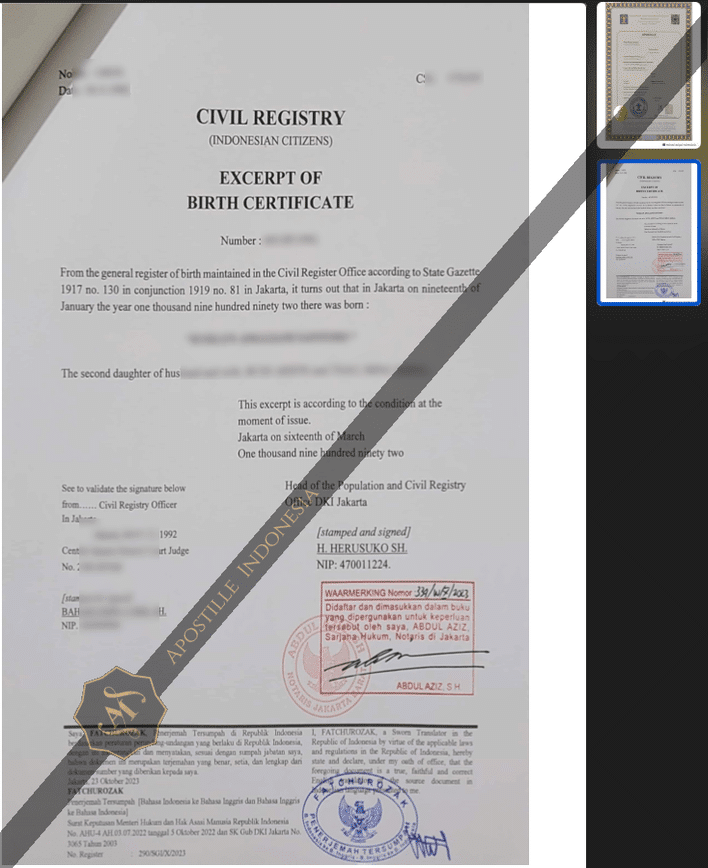 birth certificate apostille akta kelahiran 7 apostille-indonesia-order-online-now-fast-2024