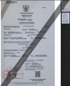 akta cerai apostille indonesia cerai